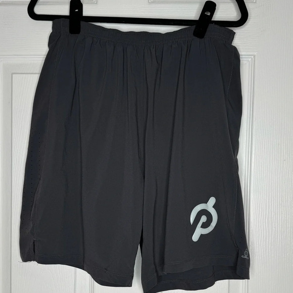 PHAT BUDDHA PELOTON Collab Mens Lined Shorts Blueish-Gray Size L - Picture 1 of 10